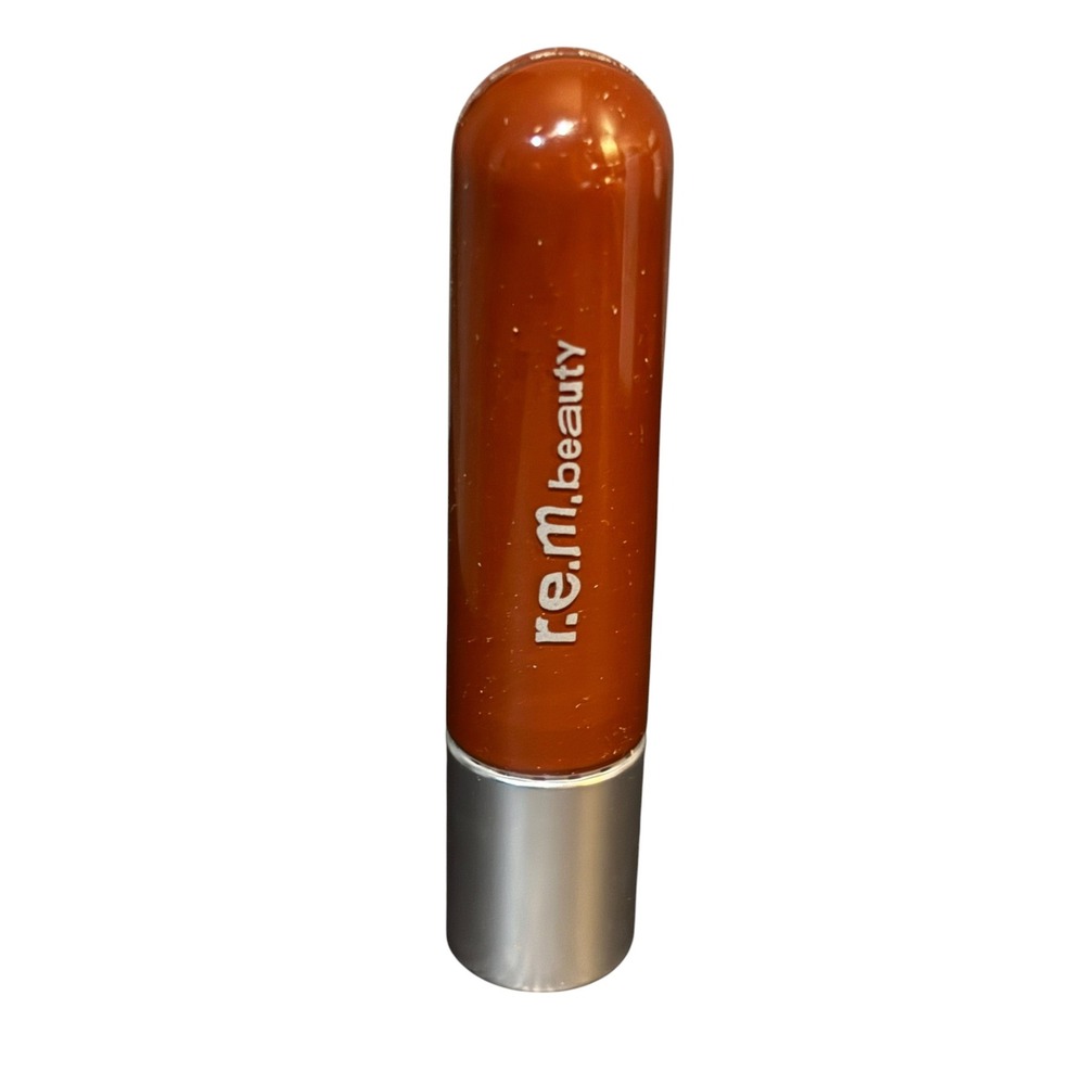 r.e.m beauty On Your Collar Plumping Lip Gloss Roll-Up Terracotta 0.28 fl oz NIB - Picture 4 of 6